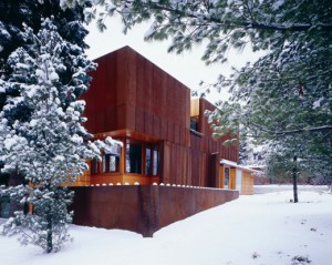 Weathering steel house