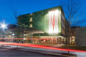 Gardner exterior, night