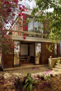 Oaxaca exterior with gardens