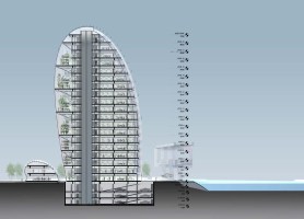 Lè_Architecture__Taipei__Taiwan__by_Aedas_05_Longitudinal_Section