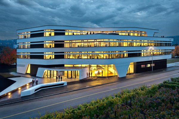 Office Sudwestmetall at night